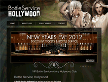 Tablet Screenshot of bottleservicehollywood.com